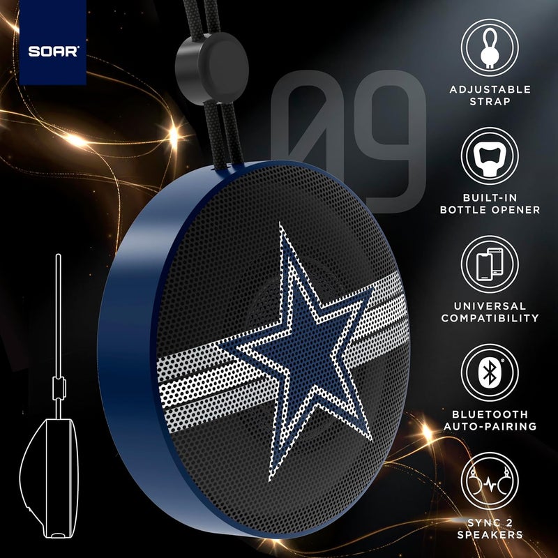 SOAR NBA Bluetooth Bottle Opener Speaker, Los Angeles Lakers - Image 5